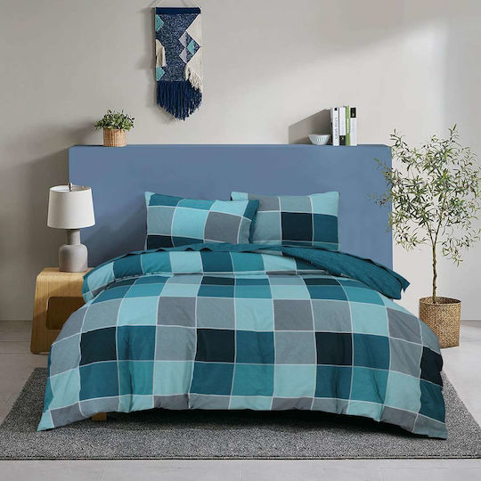 Espree Bettwäsche-Set King Size 280x270cm. Naty Blue 4Stück