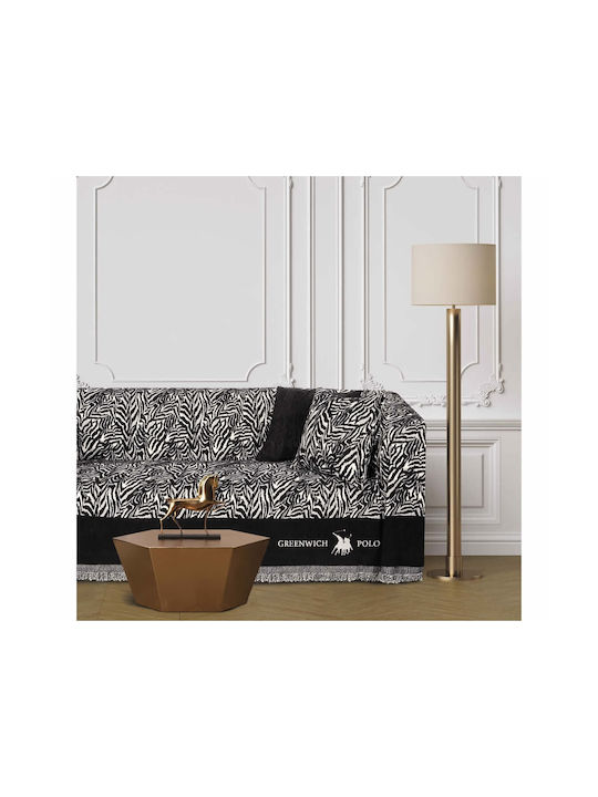 Greenwich Polo Club Sofa Cushion 3935 Black-taupe 40x40cm.