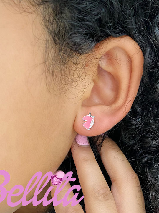 Cercei Fetite Hipoalergenici Studs Unicorni Din Argint