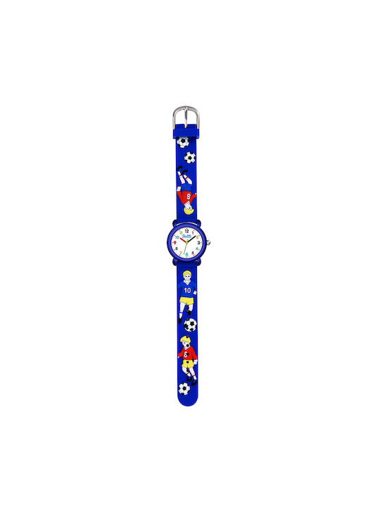 Kids Watch with Rubber/Plastic Strap Blue