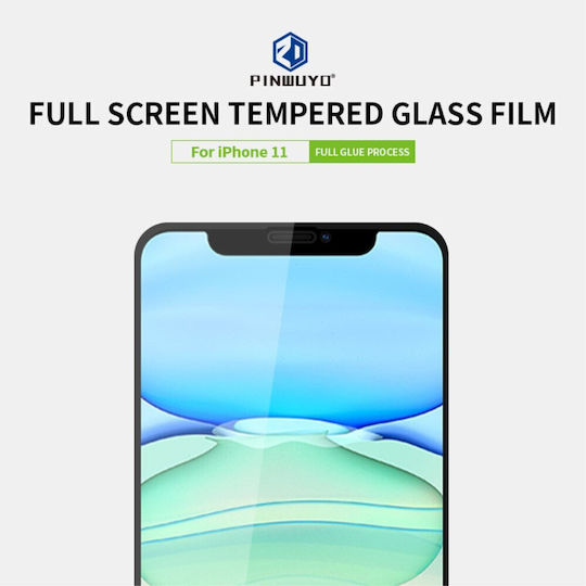 Apple Iphone 11/xr Pinwuyo 9h Full Screen Tempered Glass Transparent