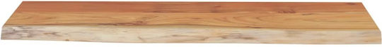Ράφι Live Edge Καφέ 70x30x2.5εκ.