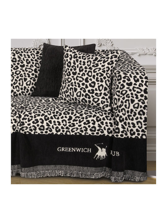 Greenwich Polo Club Dreisitzer-Sofa Wurf 3934 180x300cm Black, Ochre