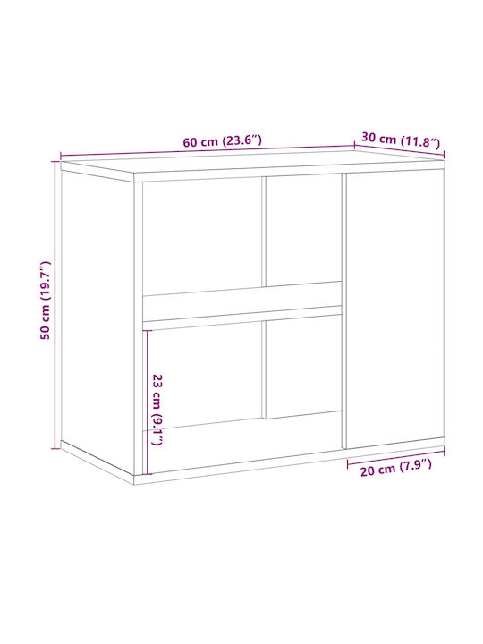 Sideboard Wooden Coffee 60x30x50cm