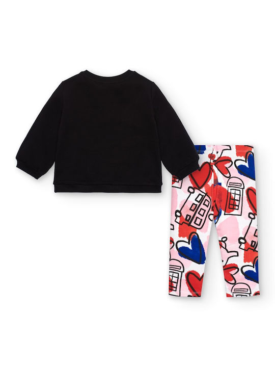 Tuc Tuc Kids' Set with Leggings Winter 2pcs Black