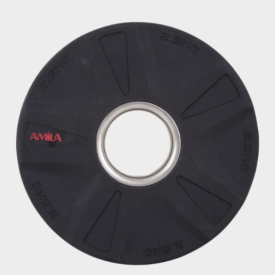 AMILA Set of Plates Olympic Type Rubber 1 x 2.5kg Φ50mm