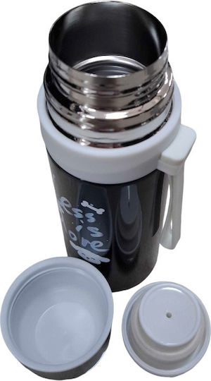 Μπουκάλι Θερμός Ανοξείδωτο / Πλαστικό 350ml Black