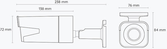 Reolink P430 IP Κάμερα Παρακολούθησης 4K Αδιάβροχη με Αμφίδρομη Επικοινωνία και Φακό 2.7-13.5mm