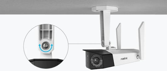 Reolink Duo Series IP Dual Κάμερα Παρακολούθησης Wi-Fi 4K Αδιάβροχη με Αμφίδρομη Επικοινωνία