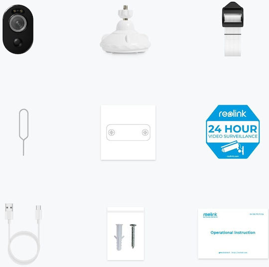 Reolink Argus B330 IP Κάμερα Παρακολούθησης Wi-Fi Full HD+ 4MP Αδιάβροχη με Αμφίδρομη Επικοινωνία και Φακό 2.8mm