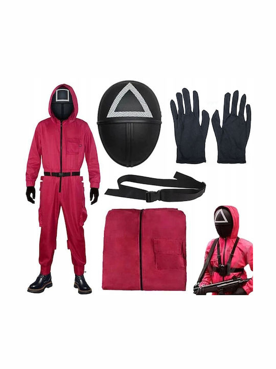 Costum Roșu Gardian Squid Game XL