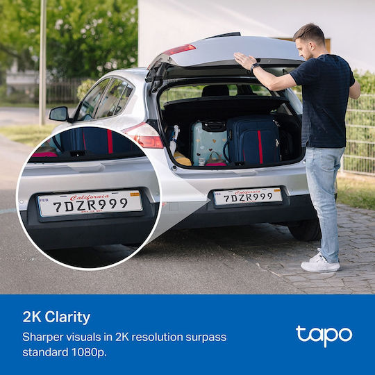 TP-LINK Tapo C410 Kit v1 IP Κάμερα Παρακολούθησης Wi-Fi Full HD+ 3MP Αδιάβροχη Μπαταρίας με Αμφίδρομη Επικοινωνία