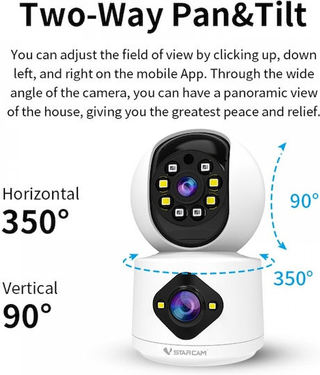 Vstarcam C992DR IP Камера за наблюдение Wi-Fi Full HD 1080p с Високоговорител