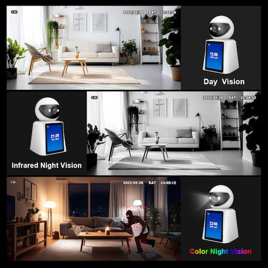 Sricam Srihome SH053 IP Κάμερα Παρακολούθησης Wi-Fi Full HD 1080p με Αμφίδρομη Επικοινωνία και Φακό 2.8mm Κατάλληλη για Πρίζες Τύπου Αμερικής
