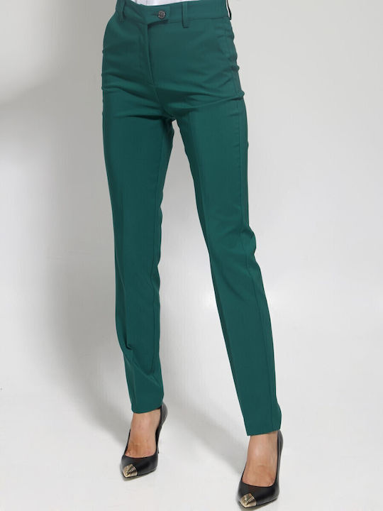 Damen Stoff Hose Green