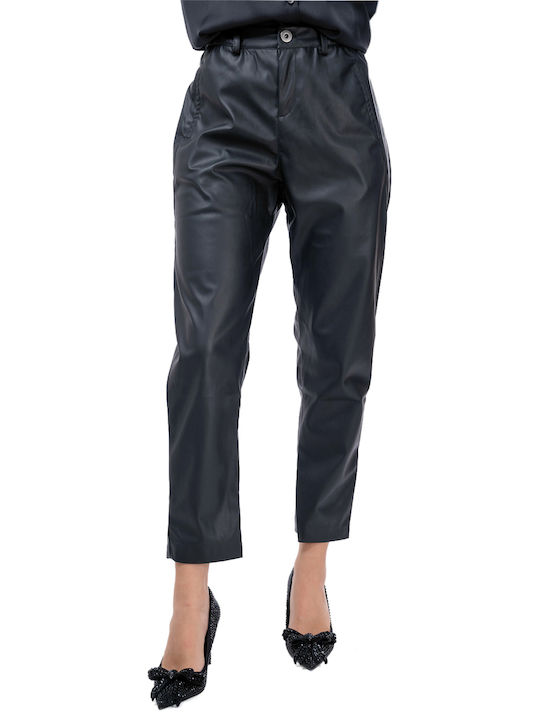 MY T Women's Fabric Trousers Black