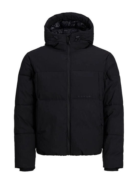 JACK & JONES Jcofusion Technical Puffer Jacket Sn, voor heren, zwart JACK & JONES Jcofusion Technical Puffer Jacket Sn, voor heren, zwart