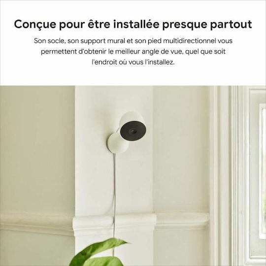 Google Nest Cam (outdoor or indoor, battery) IP Cameră de Supraveghere Wi-Fi Full HD 1080p Rezistentă la apă Pe baterii cu Comunicare Bidirecțională