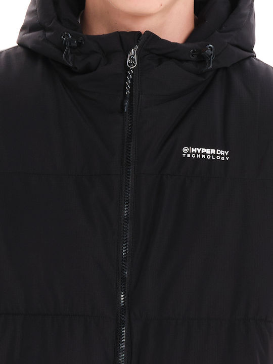 Winter Jacket Puffer Waterproof and Windproof Black
