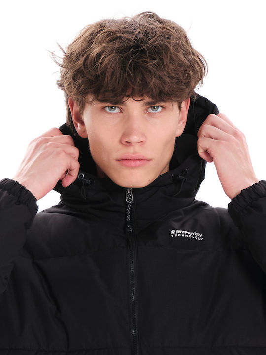 Winter Jacket Puffer Waterproof and Windproof Black