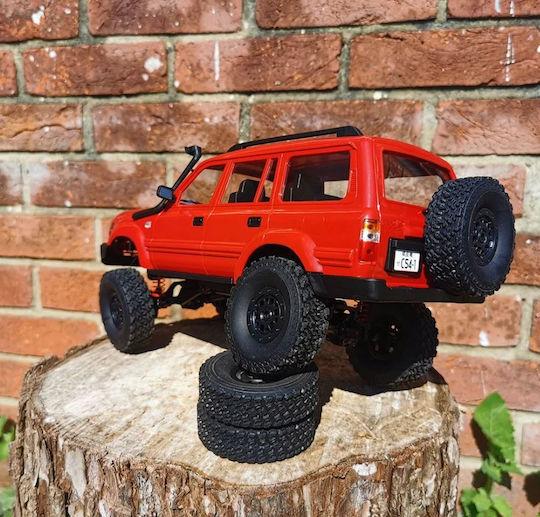 Wpl C54-1 Toyota Land Cruiser Lc80 4WD Hochgelegt 1/14 2.4g 4wd RTR Proportionale Steuerung Rot