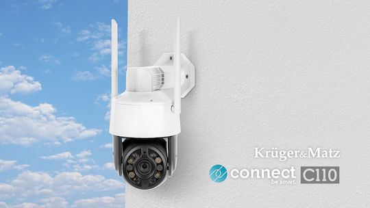 Kruger & Matz KM2215 IP Камера за наблюдение Wi-Fi Full HD 1080p Водоустойчива с Двупосочна Комуникация