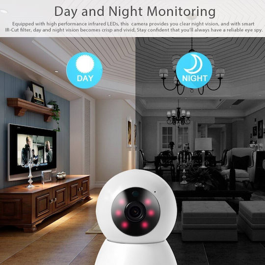 Denver IIC-215 IP Überwachungskamera Wi-Fi Full HD 1080p mit Zwei-Wege-Kommunikation