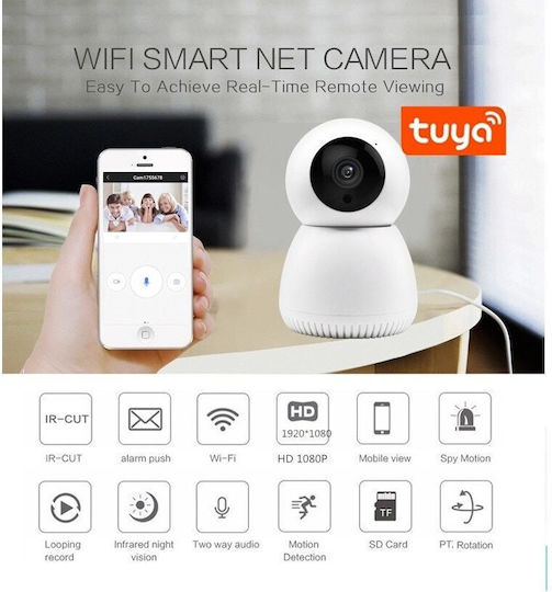 Denver IIC-215 IP Überwachungskamera Wi-Fi Full HD 1080p mit Zwei-Wege-Kommunikation