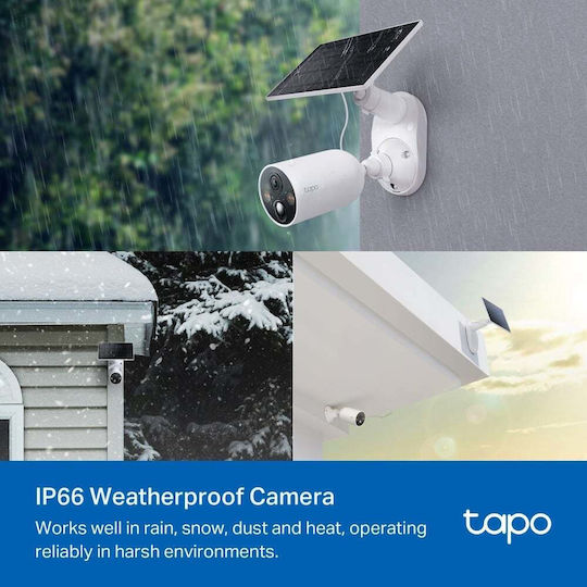 TP-LINK Tapo C425 v1 IP Surveillance Camera Full HD+ 4MP Waterproof Battery Powered with Two-Way Communication and Lens 2.1mm