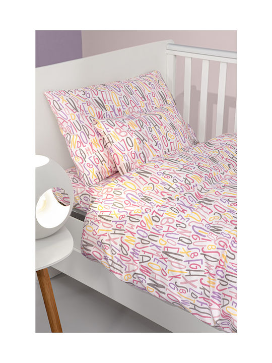 Guy Laroche Seturi de cearșafuri pentru bebeluși Pentru Patut Bumbac Bej Roz 115x170buc 3buc