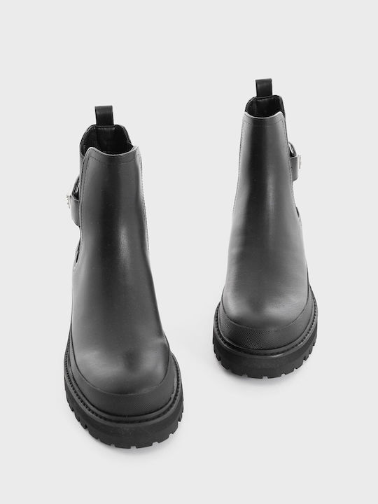 Guess Leather Women's Chelsea Boots Black