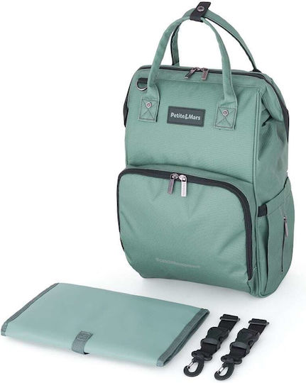 Petite & Mars Petite & Mars Wickeltasche Rucksack Grüne 1542cm