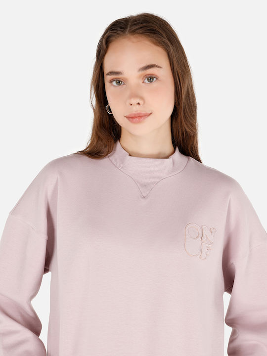 Damen Sweatshirt Kapuzen Pink