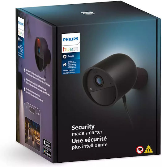 Philips Hue Secure IP Surveillance Camera Wi-Fi Full HD 1080p Waterproof with Two-Way Communication