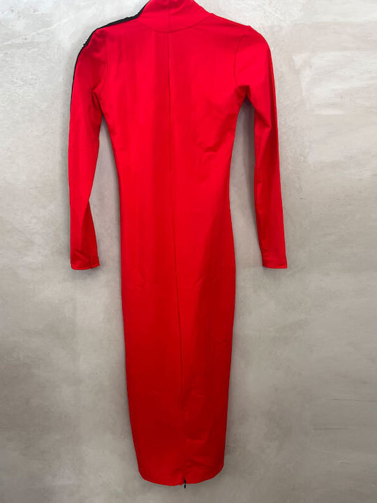 Rochie Midi De Seara Roșie
