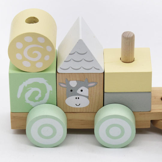 Joyland Building Blocks Wooden Train For 3+ Years