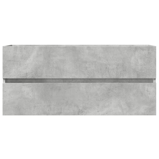 vidaXL Πάγκος χωρίς Νιπτήρα Μ100xΒ38.5xΥ45cm Γκρι Σκυροδέματος