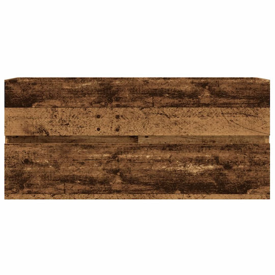 vidaXL Πάγκος με Νιπτήρα Μ100xΒ38.5xΥ45cm Μαύρο
