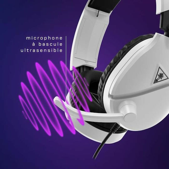 Turtle Beach Recon 70 Over Ear Căști Gaming cu Conectivitate 3,5 mm Alb pentru Nintendo Switch PC PS4 PS5 XBOX