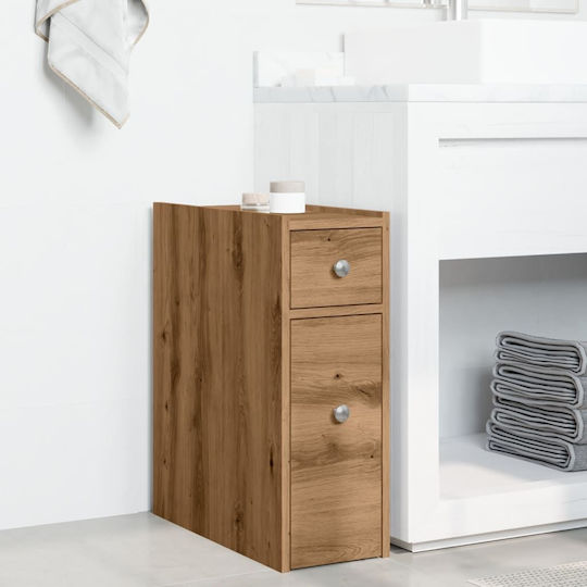 vidaXL Bathroom Cabinet L21.5xW50xH60cm Oak