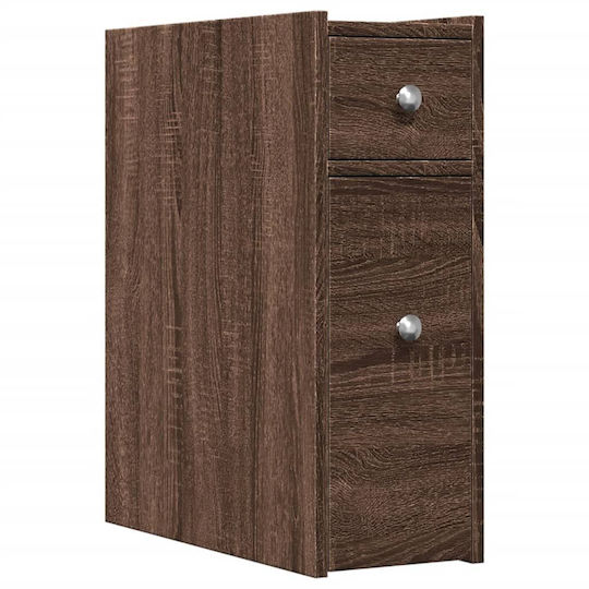 vidaXL Badezimmerschrank B21.5xT50xH60cm Eiche