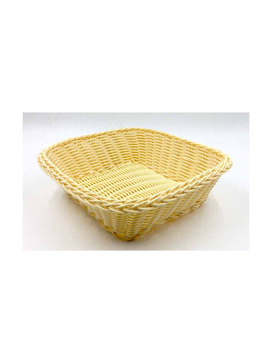 Homestyle Καλάθι Ψωμιού Ψάθινο Μπεζ 24x24cm Homestyle Καλάθι Ψωμιού Ψάθινο Μπεζ 24x24cm