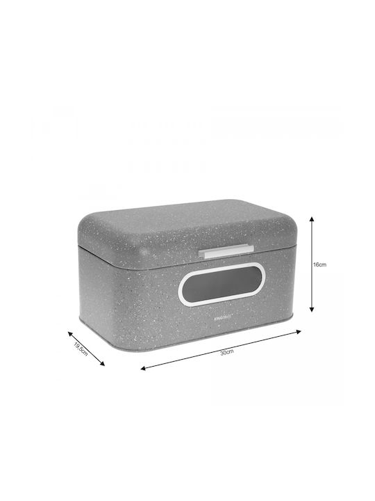 KING Hoff Bread Box Plastic Gray 30x19.5x15.8cm