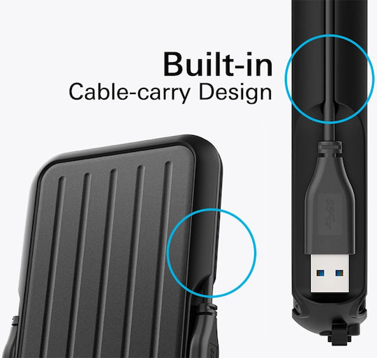 Silicon Power Armor A66 USB 3.2 External 2.5" HDD 5TB Black