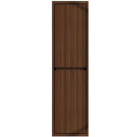 Martin Wall Hung Cabinet Bathroom Column Cabinet L35xD30xH130cm Brown