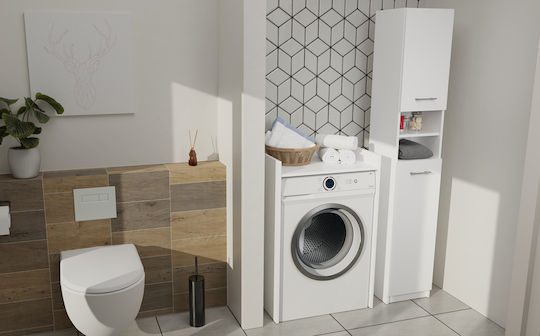 Topeshop Marbela Баня Колона Подов Ш30xД30xВ170см Бял