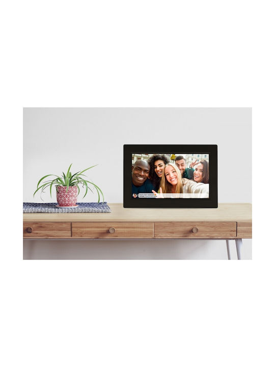 Denver Frameo PFF-1015 Digital Photo Frame with Touch Screen 10.1" Resolution 1280x800 with WiFi Black 119101040270 PFF-1015