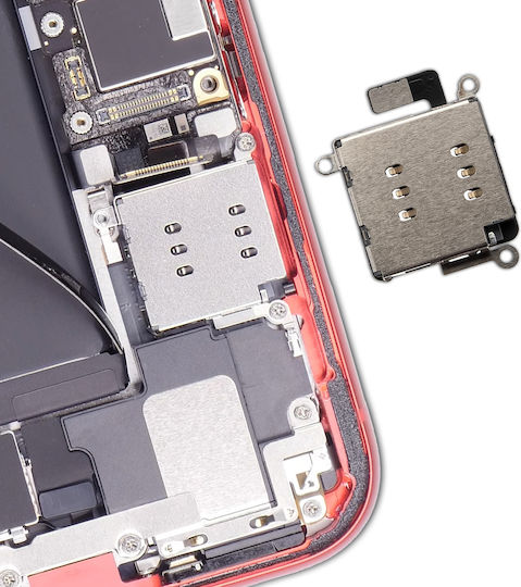 Clappio Replacement Sim Card Reader Iphone 11 Black