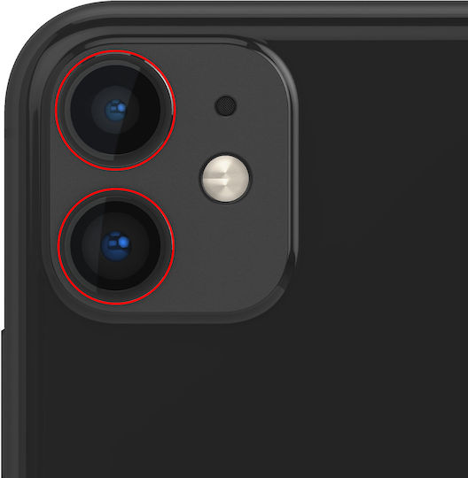 Clappio Rear Camera Lens Iphone 11 100% Compatible Black