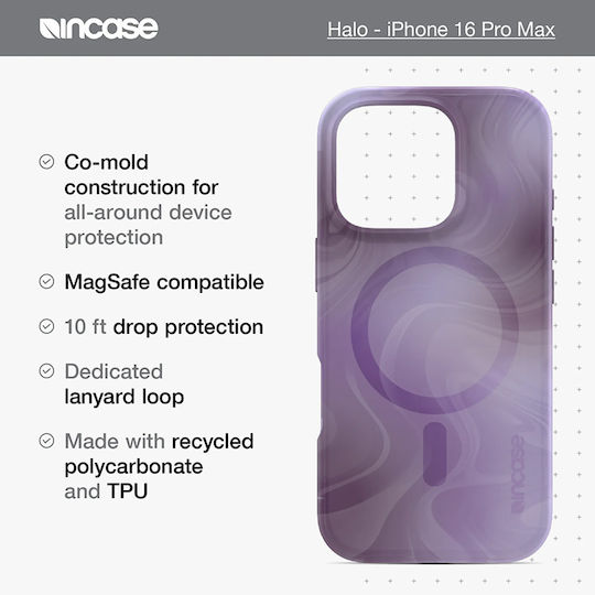 Incase Halo Case Magsafe Iphone 16 Pro Max Case Oil Slick Ocean